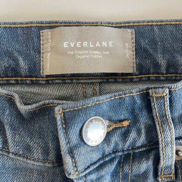 Everlane The Original Cheeky Jean Clean High Rise Clean Hem Cotton Size 26 Crop - Picture 8 of 9